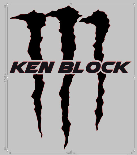 Ken block car sticker - ken, window