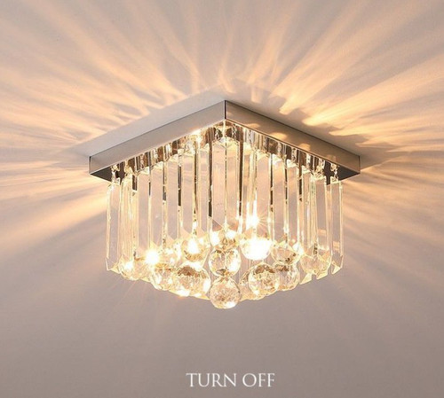 Modern crystal ceiling light - crystal,