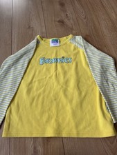 Girls Brownie Long Sleeved Top Size 30 Inches 8-9 Years Approximately