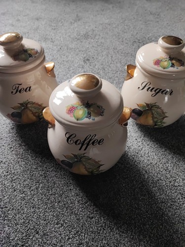 Vintage tea coffee sugar - vintage,