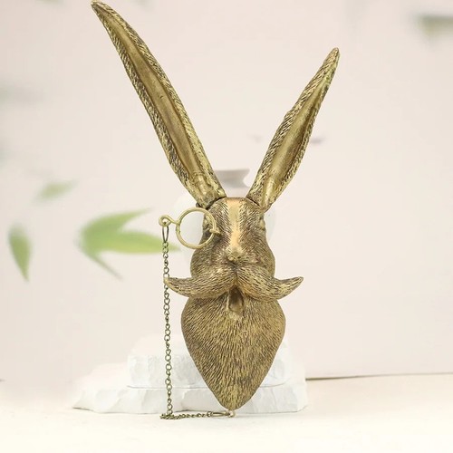 Handmade rabbit head - rabbit, wall