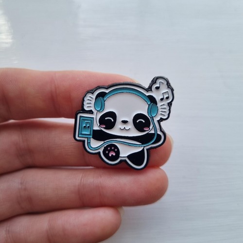 Cute panda with headphones - panda,