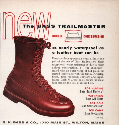 Bass trailmaster boots print - bass,