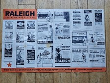 Raleigh 1937 Advertising Leaflet For Dealers To Get Free Advertising Posters.
