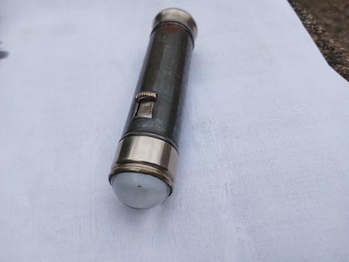 Vintage metal cased flashlght - vintage,