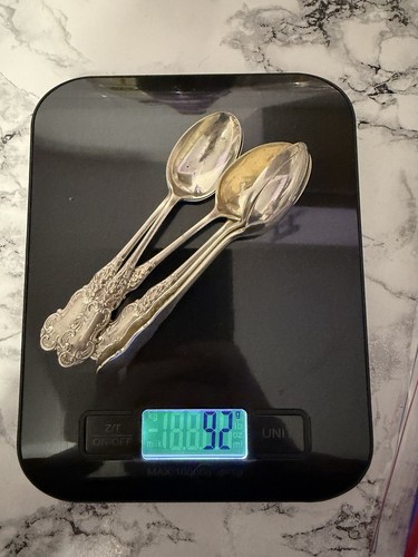 Six edwardian silver teaspoons - edwardian,