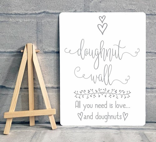 Metal doughnut wall table - a5,