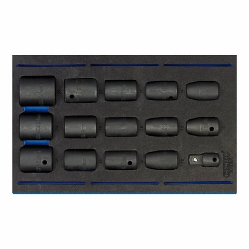 Draper 15pc impact socket set - draper,
