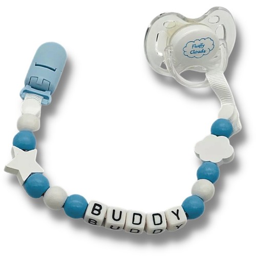 Dummy clip personalized wooden - clip,