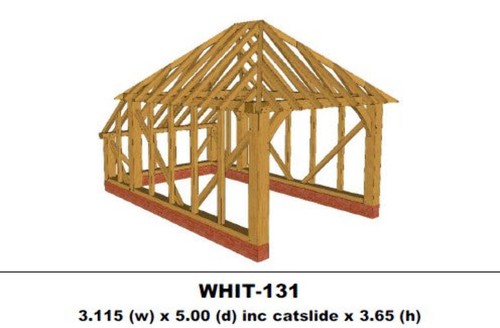 European oak garage bay - garage,