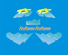 Suzuki TS50X Decal Kit blue