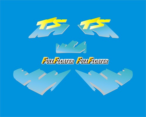 Suzuki ts50x decal kit - decal, blue