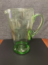 Vintage Green Glass Water