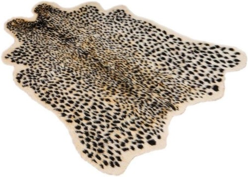 Leopard print area rug faux - leopard,