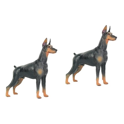 Doberman dog statue figurines - doberman,