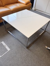 White gloss finish coffee - white,