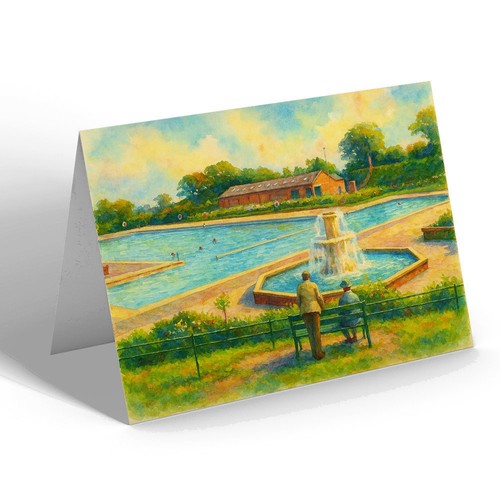 Greeting card rivacre baths - -,