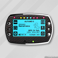 CARBON FIBRE GEL STICKER FOR ALFANO 6 LAP TIMER - KARTING