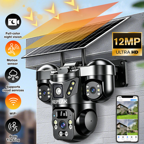 Solar powered security camera - solar,