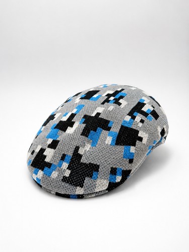 Kangol pixel grey black flat - grey,