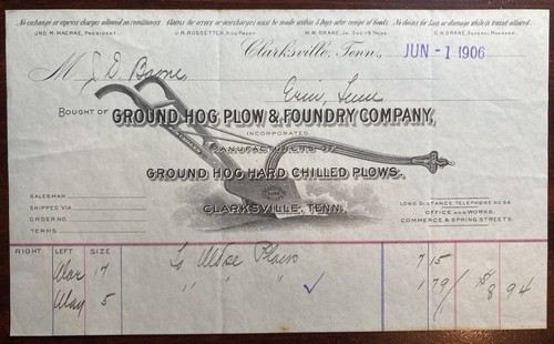 Ground hog plow - hog,