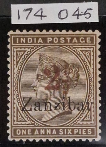 Zanzibar sg30 11 - 21/2a, on