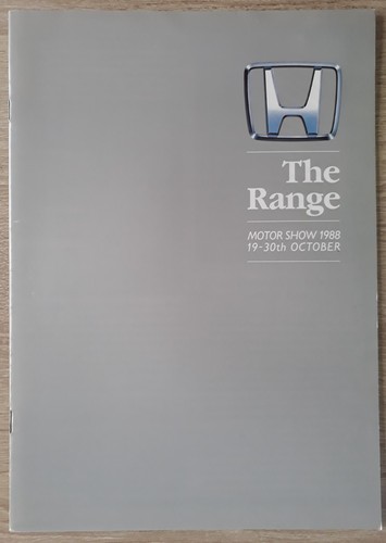 Honda range brochure 1988 - brochure,