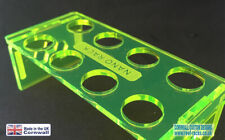 Reef Rack, Coral Frag Rack, Acid Green Acrylic  Rack 8 Hole for ZOA, LPS,  SPS