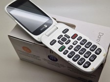 VGC (TESCO Network) BOXED Doro 6520 Grey Flip Mobile Phone Seniors  SOS Loud 3G