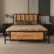 HOMCOM Double Bed Frame Steel
