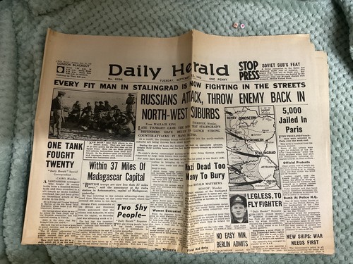 Historic newspaper militaria - historic,