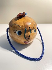 Vintage hand made gourd - hand, purse