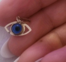 14 Ct Solid Gold Evil Eye