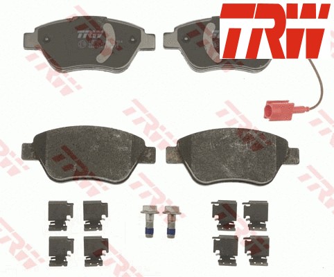 Front rear brake pad set - front,