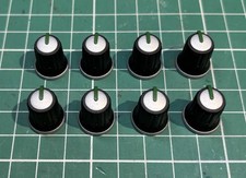 2x Knob | Green / Silver / Black | For Mixer / Pedal / Audio Console / SONIFEX)