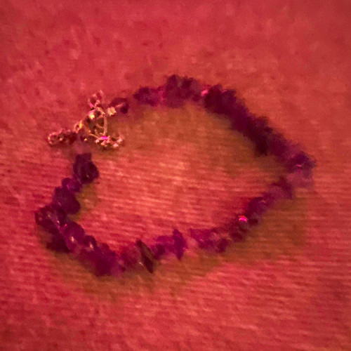 Purple amethyst chip gemstone - chip,