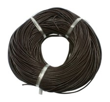 3mm Dark Brown Leather Cord