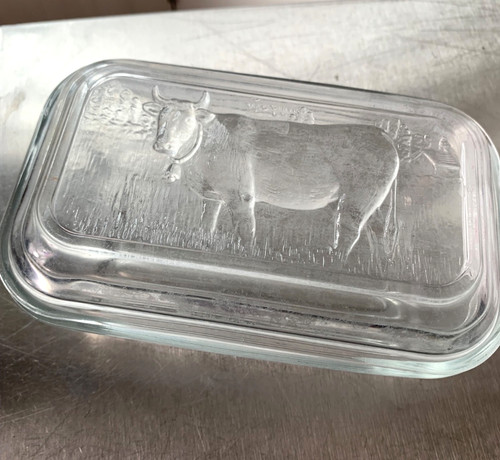Arc clear glass lidded - , butter
