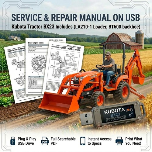 Kubota bx23 tractor service - bx23,