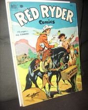Red Ryder Comics, No. 93, April, 1951 US Dell Comics (VG) (Unstamped) (Cents-c)