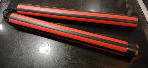 Martial art training nunchaku - training,