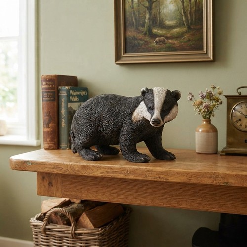 Charming badger figurine - badger,