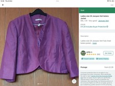 Jacques Vert Turquoise Bolero Size 24 Ec