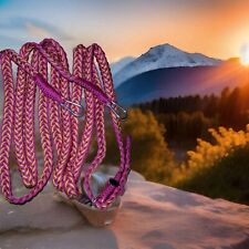 Driving Reins Pink And Yellow Shetland Size  Handwoven, Strong, custom made