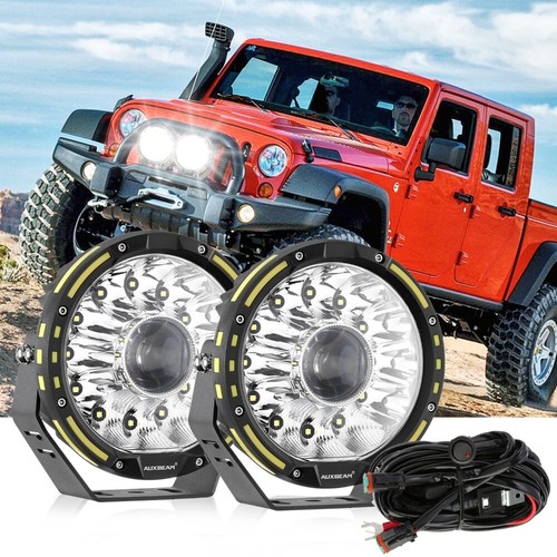Auxbeam 2pcs round led - 2pcs, 7"
