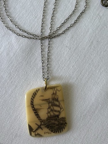 Vintage scrimshaw signed - vintage,