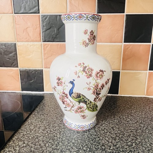 Vintage oriental flower vase - flower,