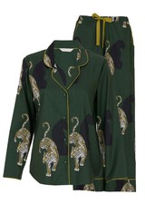 Cyberjammies Womens Olive Leopard Print Pyjamas - Tops or Bottoms 12 14 16 18