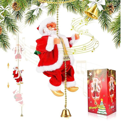 Inch musical climbing santa - musical,