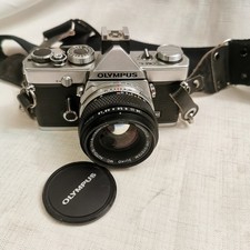 Olympus OM-1n 35mm MD SLR film Camera With Olympus 50mm F/1.8 Lens 